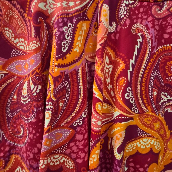 Swim Solutions Printed Paisley Patch Underwire Tankini Top NWT - Picture 6 of 8